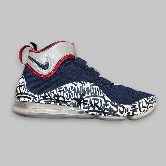 Nike LeBron 17 Graffiti Navy Men’s Basketball Shoes – Size 11 - Picture 2 of 7